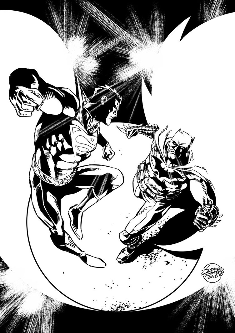 752x1063 Batman Vs Superman Black And White By Geraldohsborges
