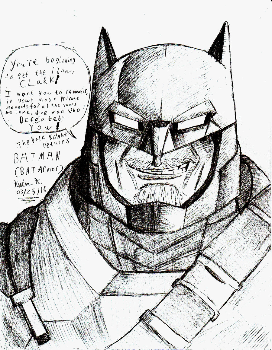 900x1160 The Dark Knight Returnsatman V Superman Batarmor By Sanin2