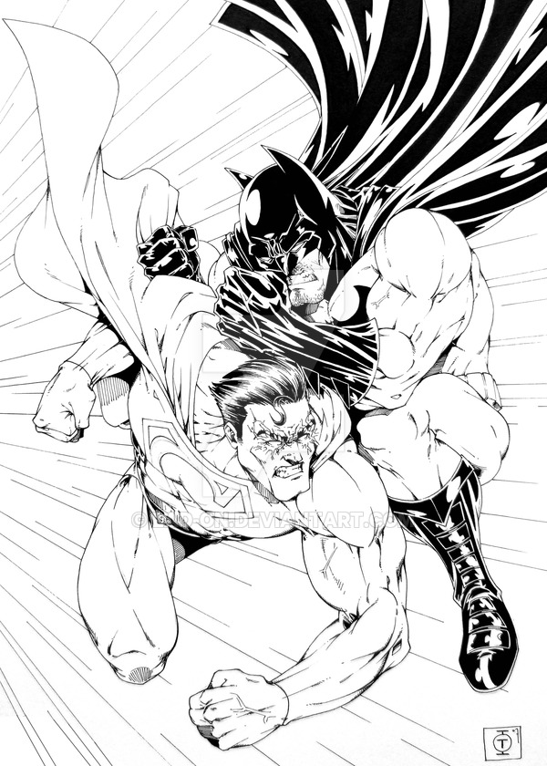 600x840 Batman Vs Superman By Tom Ross By Lad