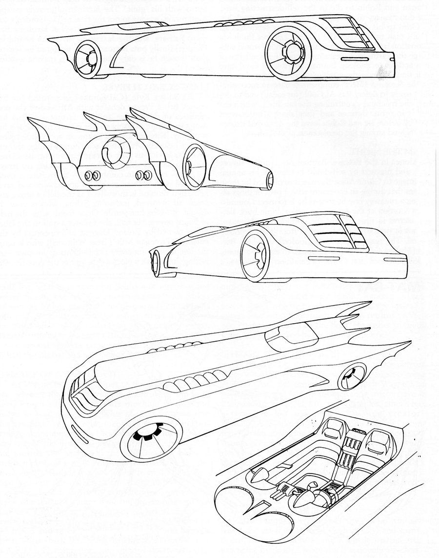 900x1143 Batmobile Cartoon Drawings Model Batmobile