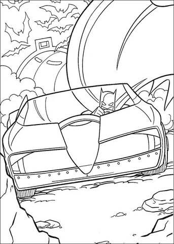 343x480 Batmobile Coloring Page Free Printable Coloring Pages