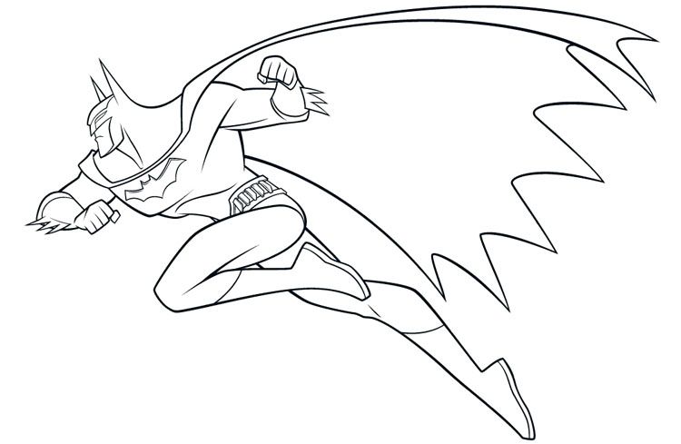 750x489 Simple Batman Coloring Pages Dc Comic Book Coloring Pages