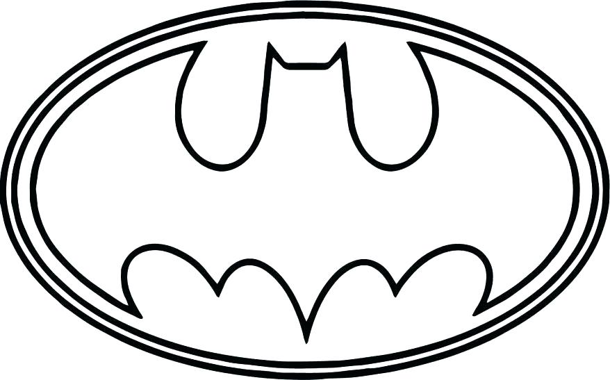 878x547 Batman Symbol Coloring Page
