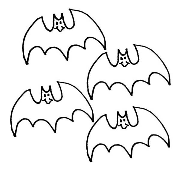 600x600 Kids Drawing Bats Coloring Page Color Luna