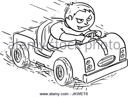 424x320 Electric Car Drawing Stock Photo 69158343