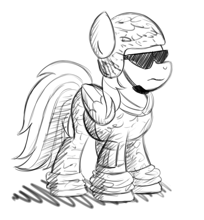 860x929 Sketch Battlefield Rainbow Dash By Artwork Tee