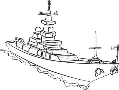 Battleship Drawing