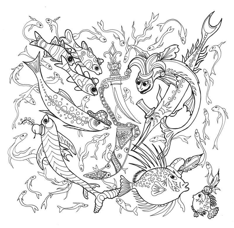 800x778 Tangle Bay An Enchanting Colouring + Activity Book With Hidden