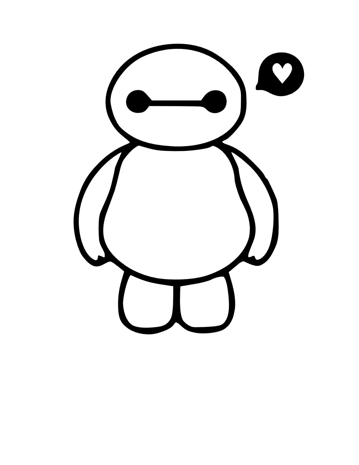 How To Draw Baymax From Big Hero 6 Free Printable Bma - vrogue.co