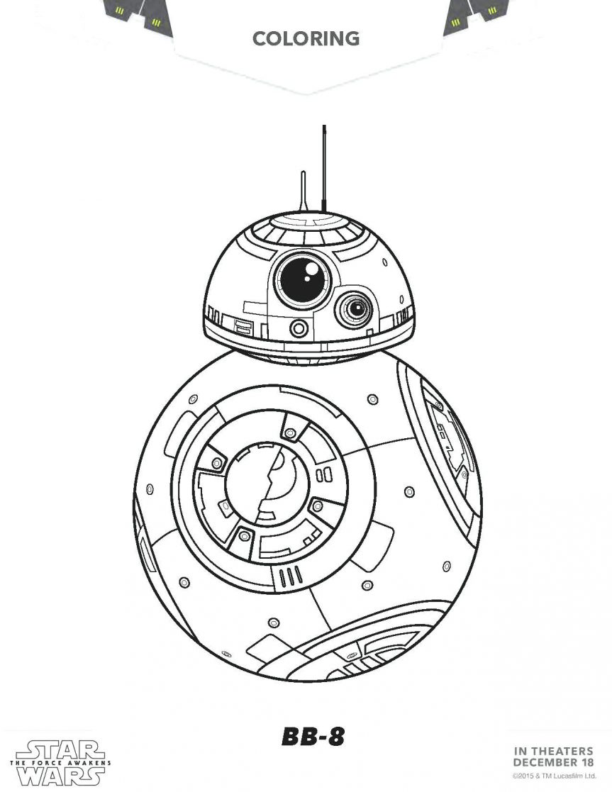 863x1117 C3po Coloring Pages