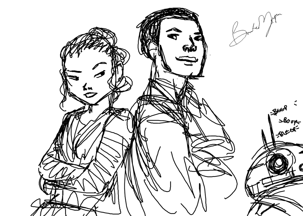 1024x730 Finn, Rey, And Bb 8
