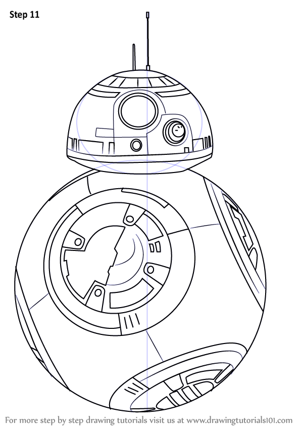 598x844 Learn How To Draw Bb 8 From Star Wars (Star Wars) Step By Step