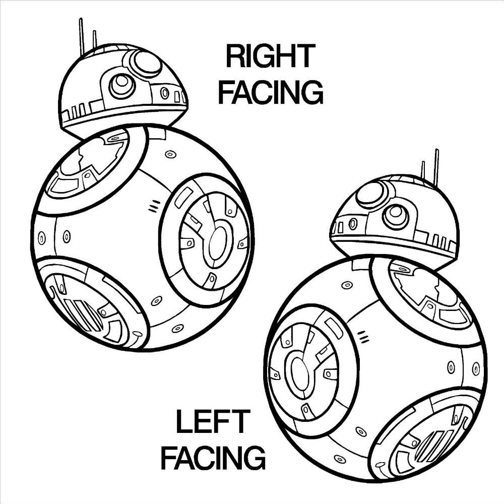 1000x1000 Star Wars Bb 8 Droid The Force Awakens Vinyl Wall Art Sticker Wall