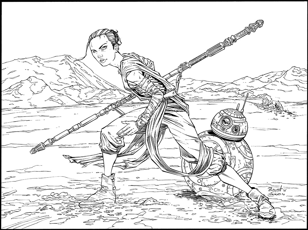 1020x762 Rey And Bb8 Inks By Warballoon