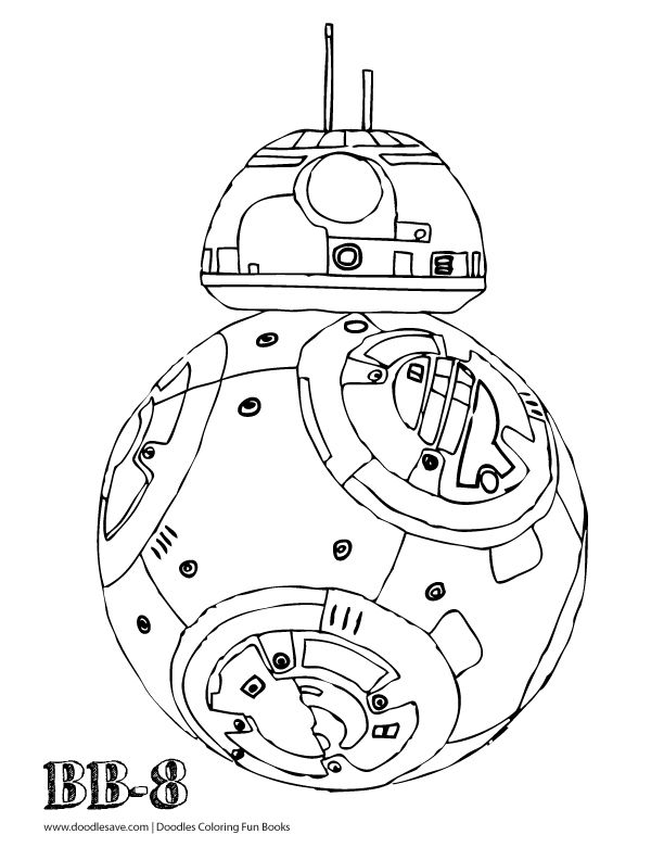 612x792 Star Wars Coloring Pages Bb 8