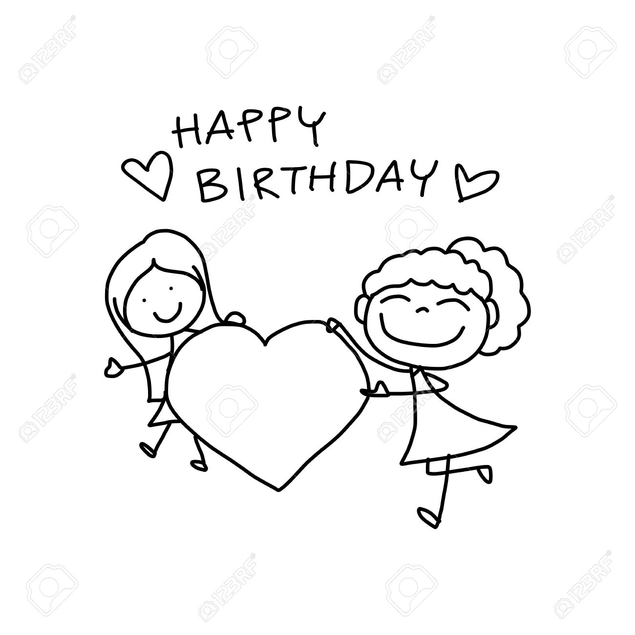 1300x1300 Drawing Of Happy Birthday Happy Birthday Drawing