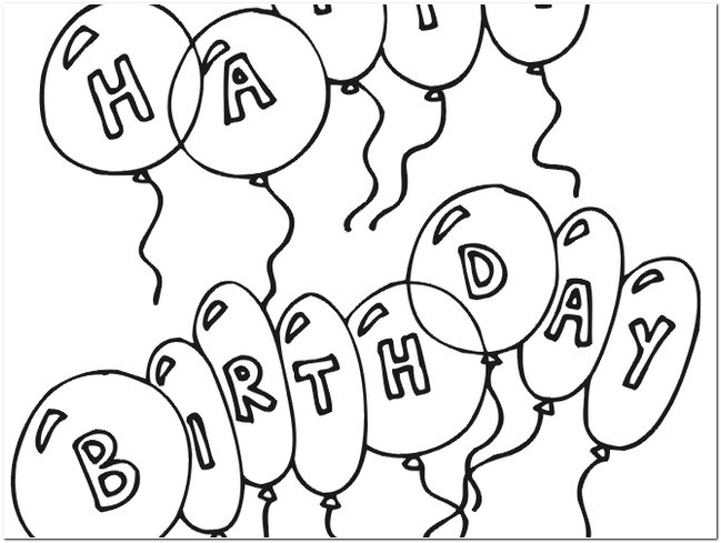 649x489 Happy Birthday Black And White Images For Drawing Bday Cakes Pic