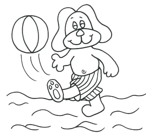 500x461 Beach Ball Coloring Pages Printable For Sports Balls Page Best
