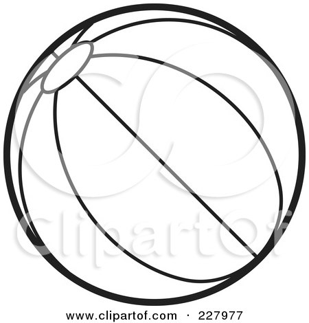 450x470 Coloring Page Outline Of A Beach Ball With Stripes Posters, Art