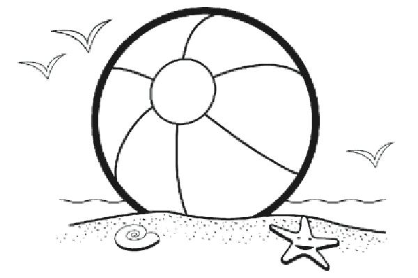 600x400 Cool Beach Ball Coloring Page Best Of For Picture To