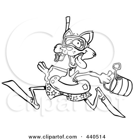 450x470 Royalty Free (Rf) Clip Art Illustration Of A Cartoon Black