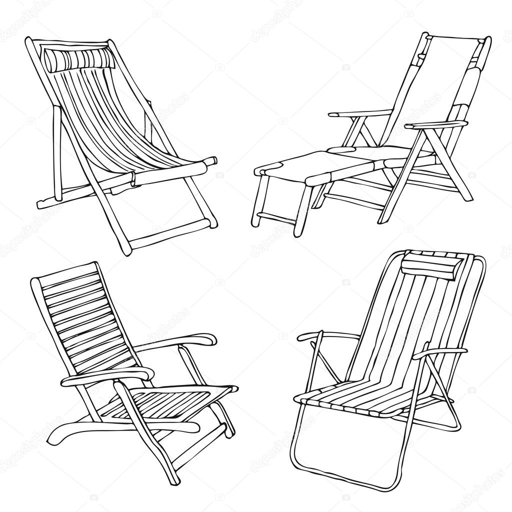 Minimalist How To Draw A Beach Chair From The Back with Simple Decor