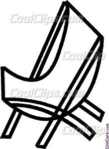 219x300 Beach Chair Vector Clip Art