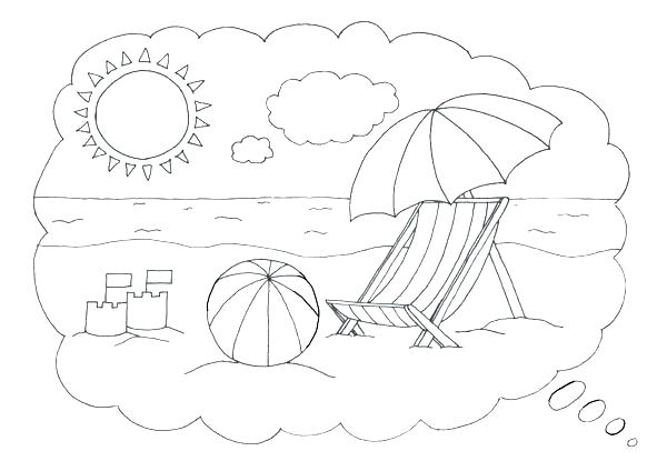 600x424 Pretty Beach Coloring Page Image Best Pages Ideas On Summer Ocean