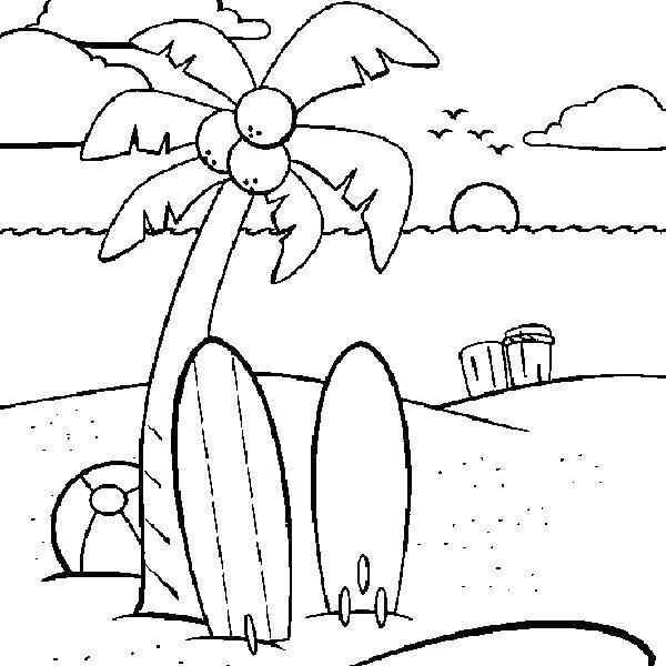 600x600 Here Are Hawaii Coloring Pages Images Beach Coloring Pages Free