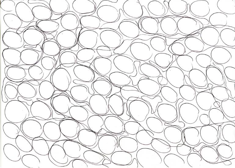 770x549 Saatchi Art Pebbles On A Beach Drawing By Uwe Stoneman