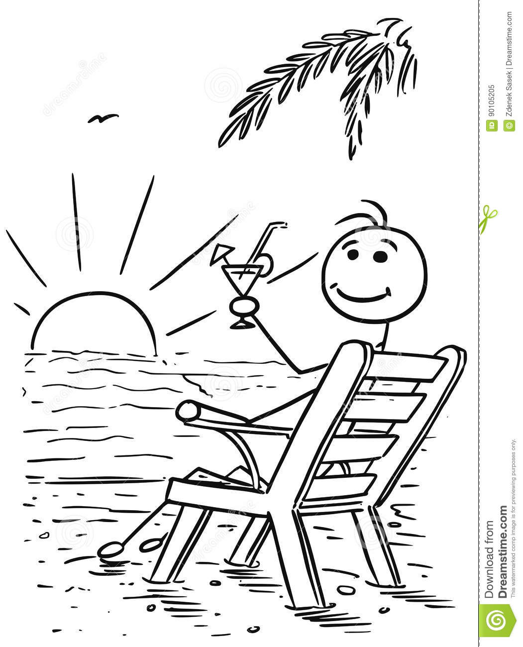 1051x1300 Beach Chair Drawing ~ Instachairus