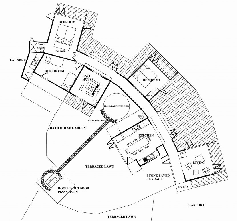 830x775 Floor Plans The Beach House Narrow Lot Ground Traintoball