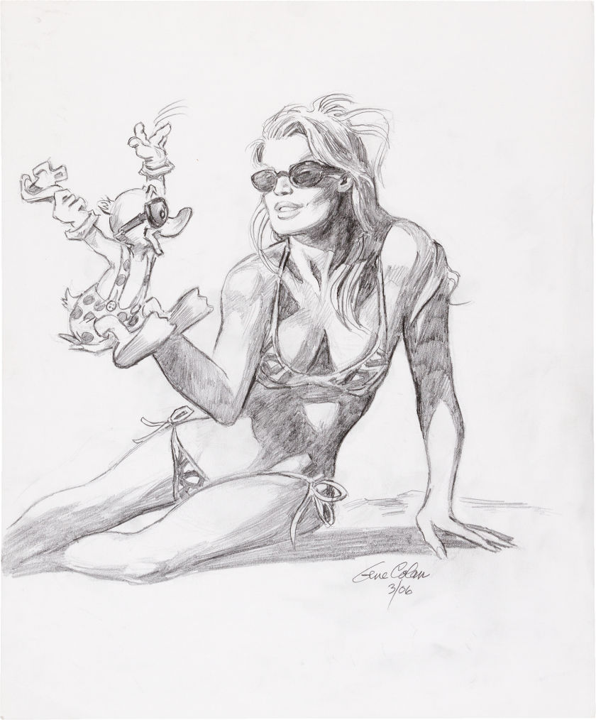 840x1014 Original Comic Artsketches, Gene Colan Howard The Duck Sketch