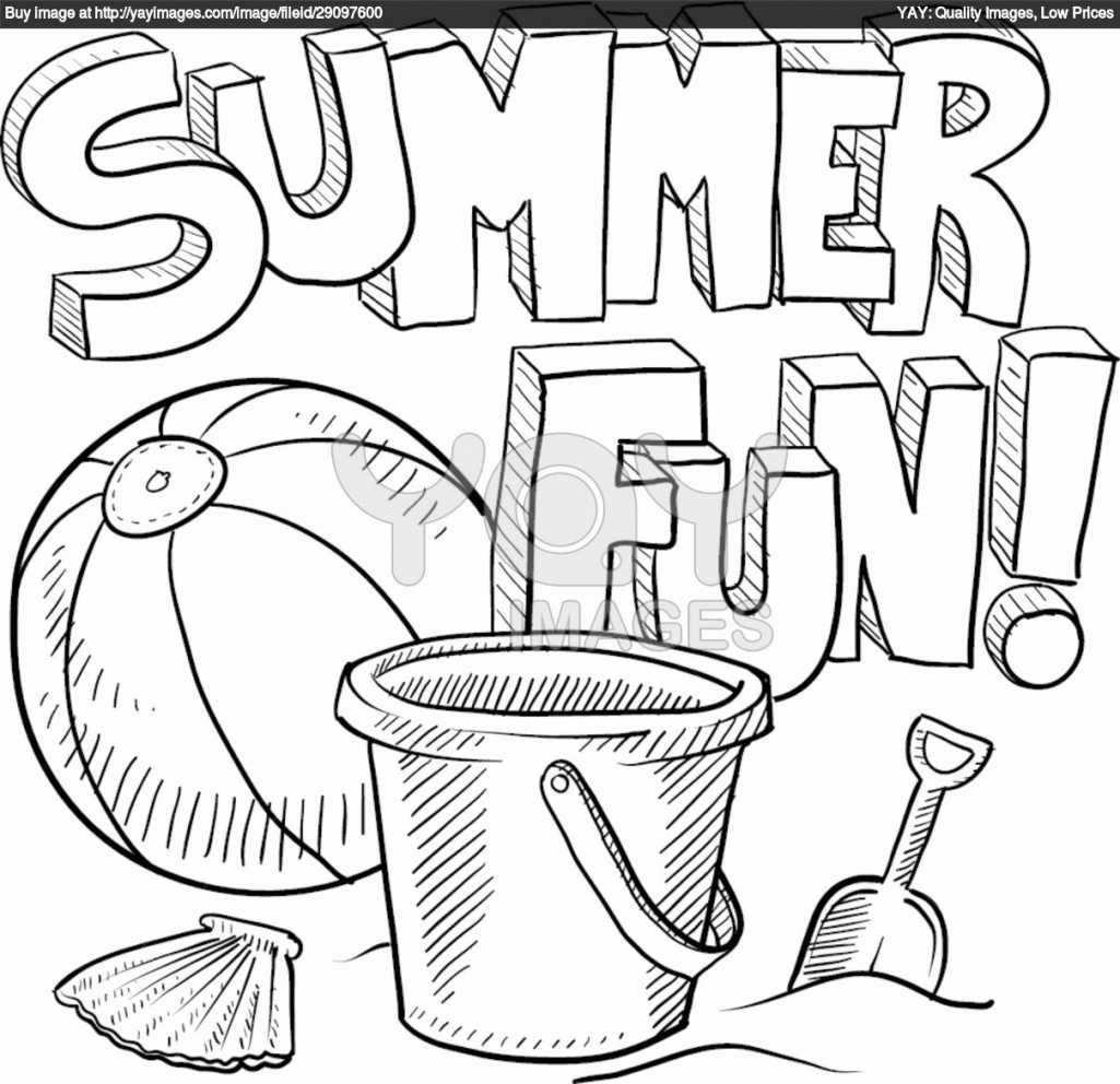 1025x992 Summer Coloring Pages For Kids To Print Out 309750