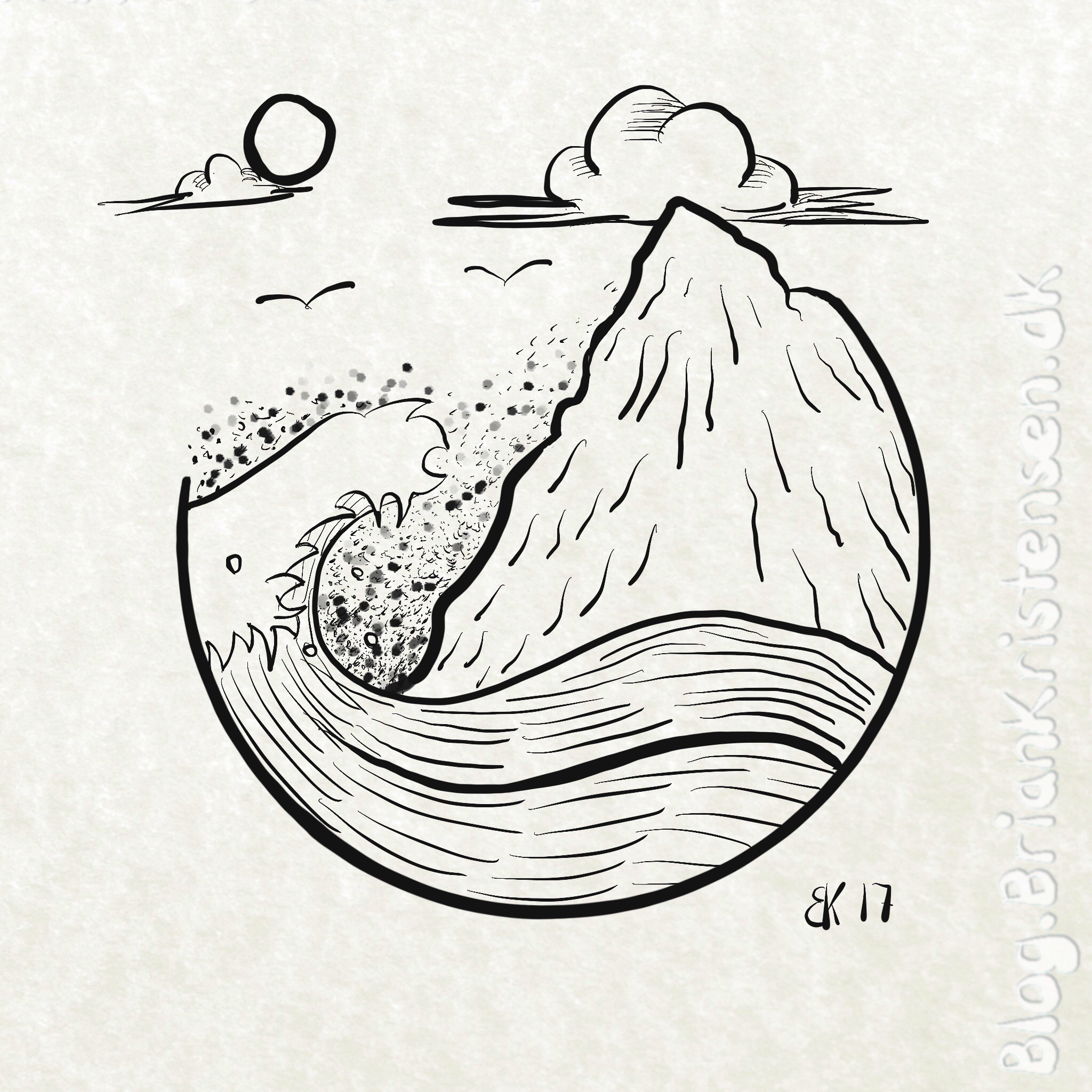 2048x2048 Drawing A Minimalistic Ocean Scene My Sketches