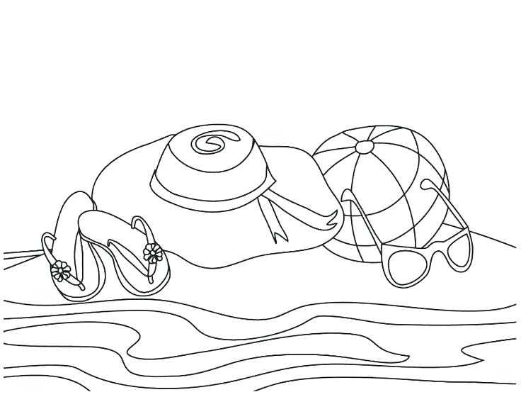 736x560 Ocean Scene Coloring Page
