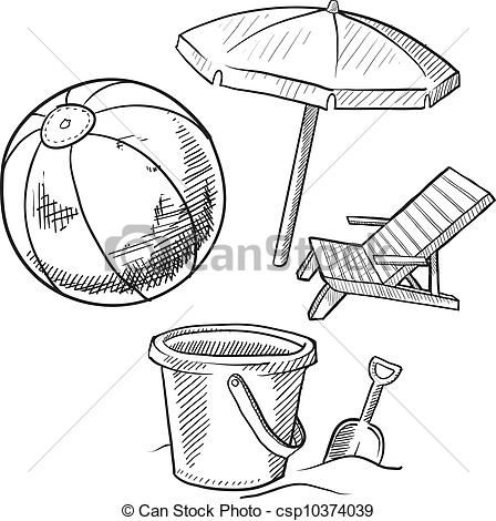 448x470 Simple Beach Umbrella Clipart