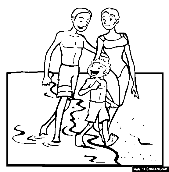 554x565 Beach Online Coloring Pages Page 1