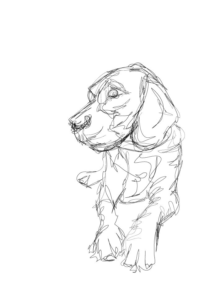 690x920 Diesel Amp Juice A Quick Sketch Fred The Beagle