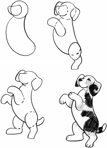 450x623 Drawings Dogs Beagles Are Sociable, Gentle, And Full