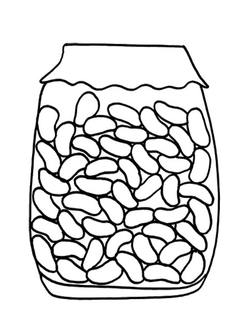 500x674 Beans In Jar Coloring Page Color Makes The World A Little