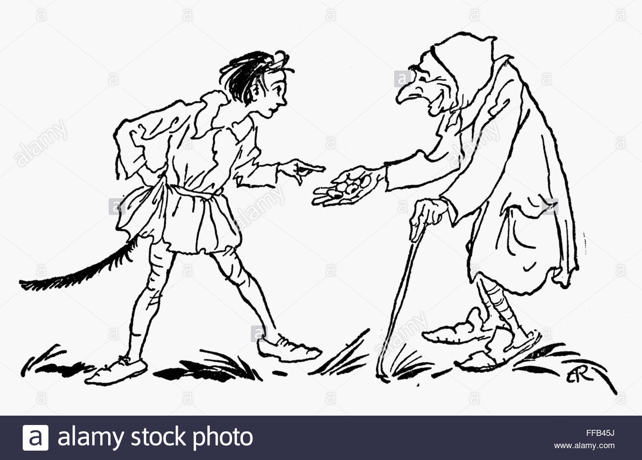 1300x933 Jacknd The Beanstalk. Njack Trading His Mother's Cow