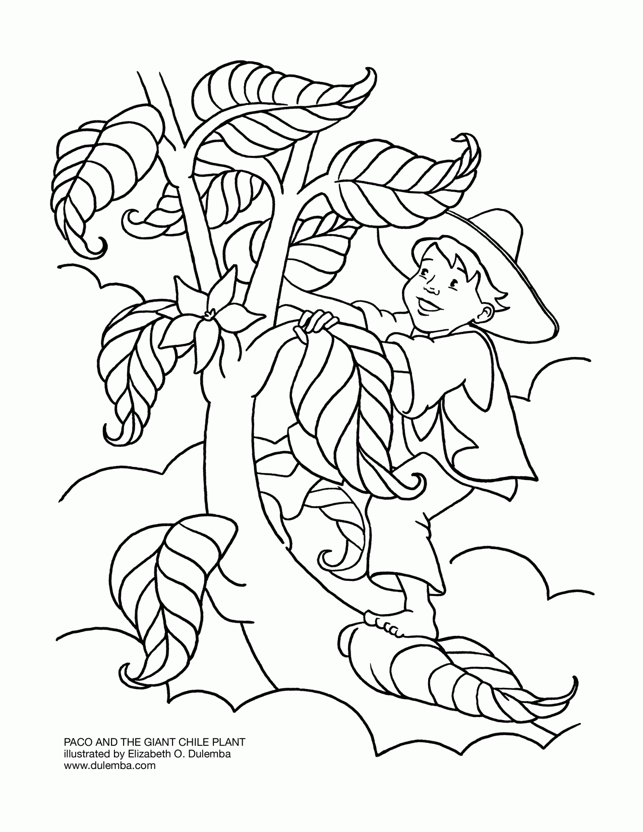 1275x1650 Jack And The Beanstalk Coloring Pages Page