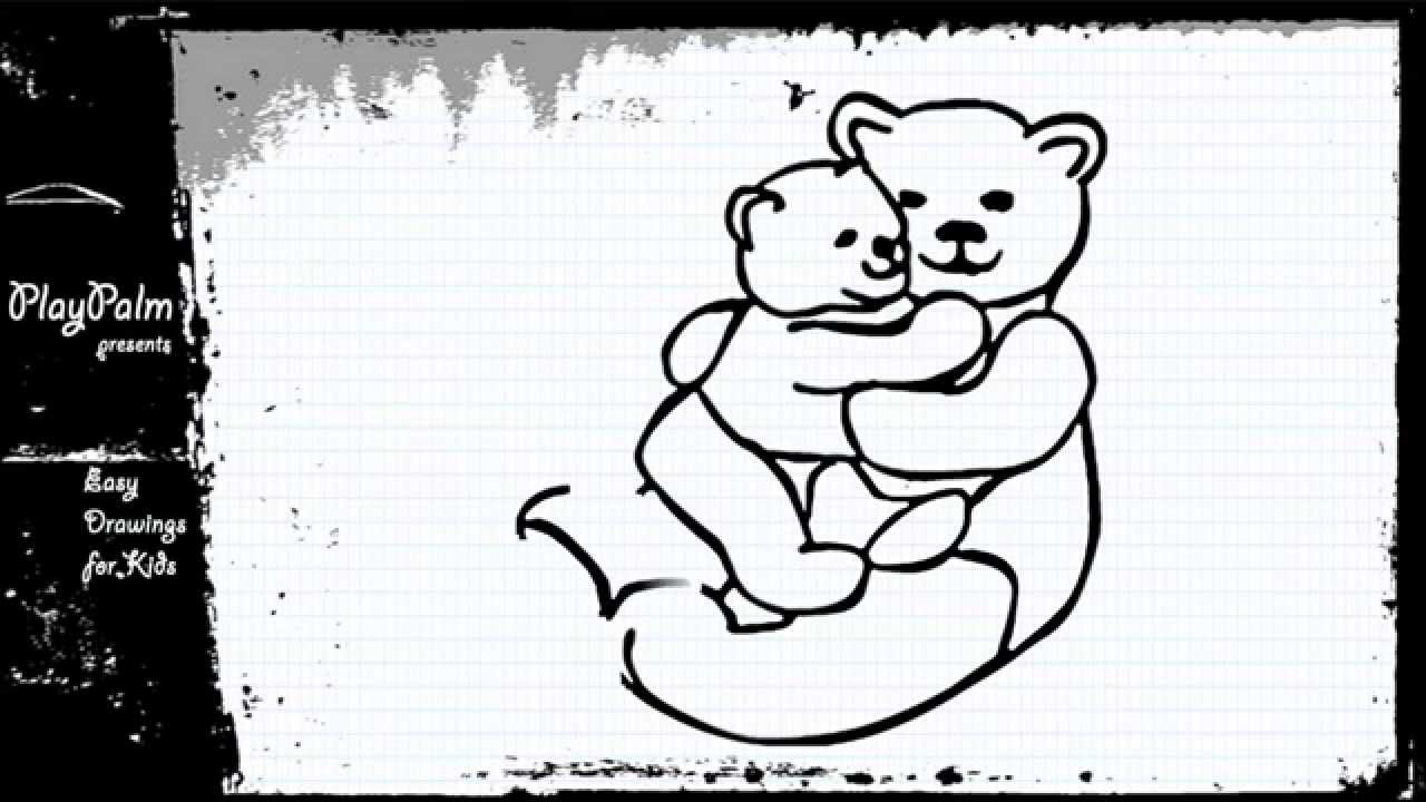 1280x720 How To Draw Bear And His Cub