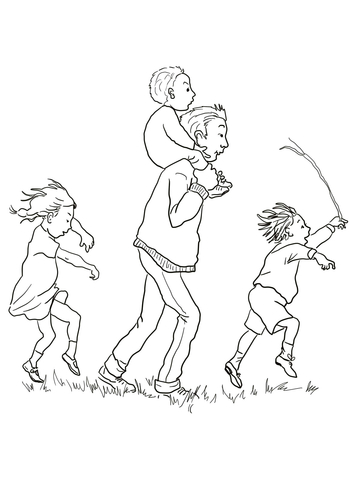 350x480 We'Re Going On A Bear Hunt Coloring Page Free Printable Coloring