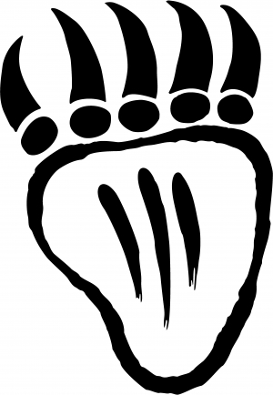 300x434 Tribal Indian Bear Claw Car Or Truck Window Decal Sticker