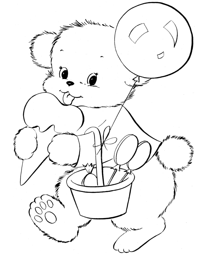 670x820 Cute Bear Coloring Pages