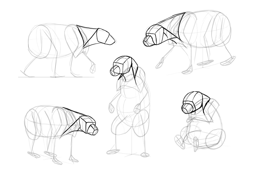 1000x682 How To Draw Bears Big, Fluffy Amp Clumsy