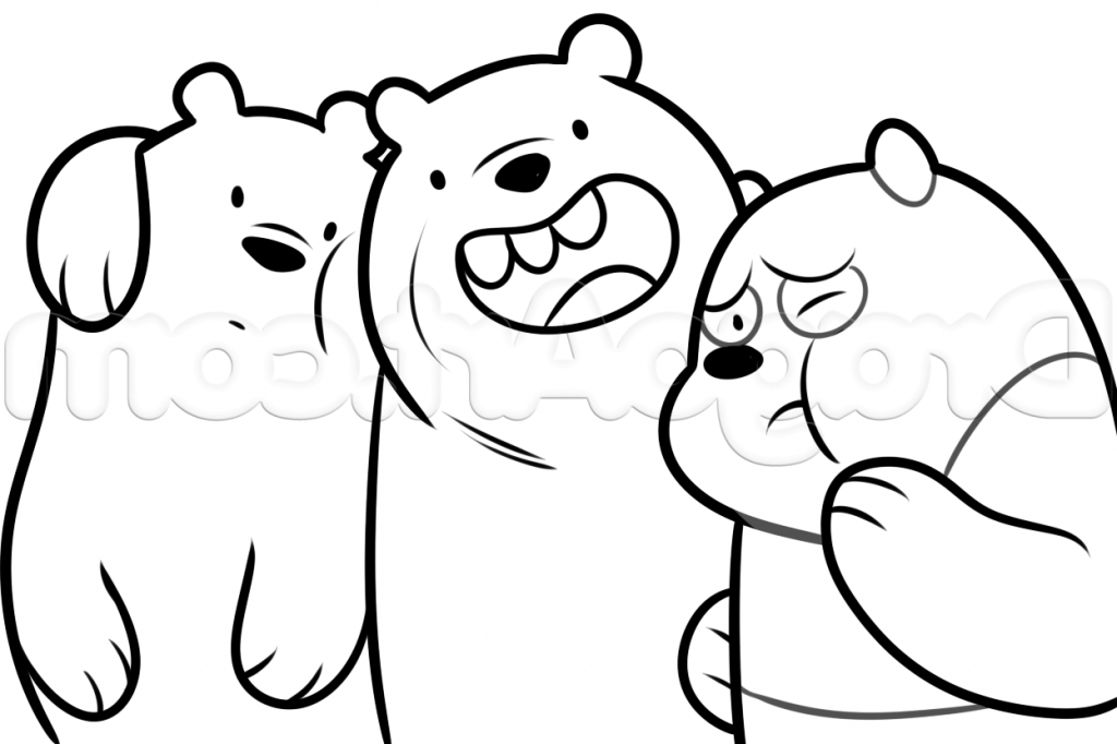 Bear Drawing Step By Step at GetDrawings | Free download