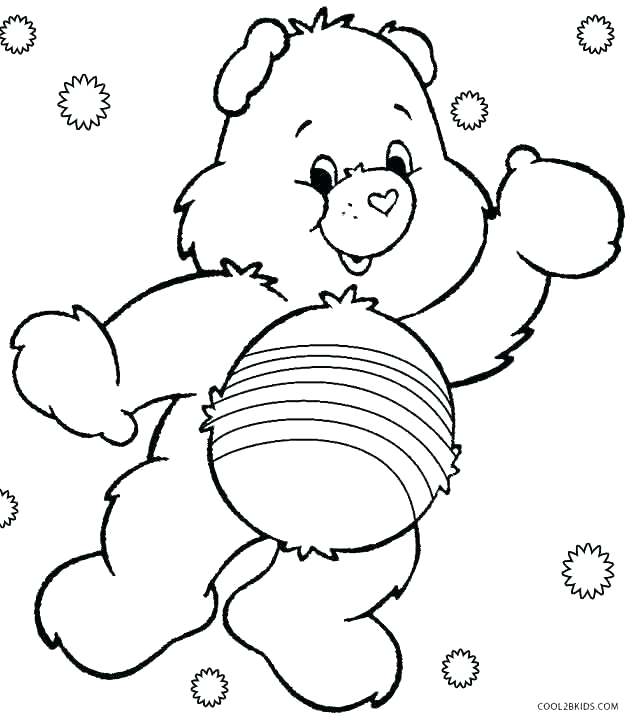 636x720 Bears Coloring Pages Coloring Page Of A Bear Care Bears Coloring